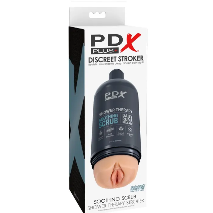Shower Therapy Discreet Realistic Stroker with Mount Vanilla Pipedream Products Male Sex Toys