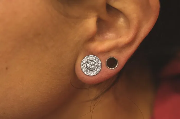 Single Flare BLING Plugs High Polish Steel Ear Jewelry 0g 1 Price Per 1 Painful Pleasures Anal