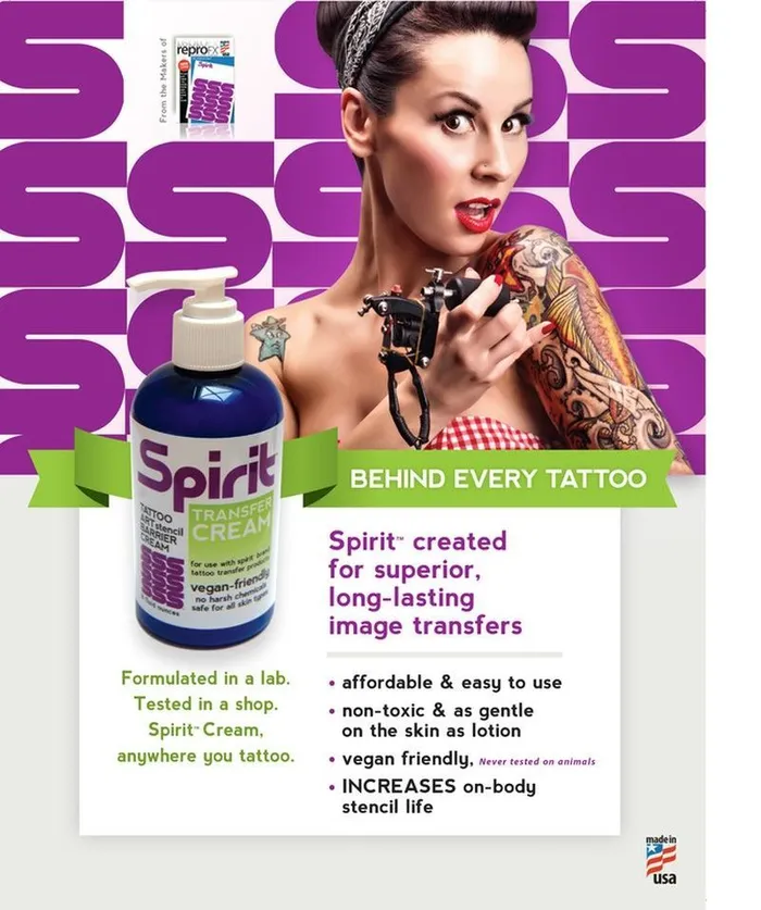 Spirit Anal Spirit Stencil Transfer Cream for Tattoo Stencil 4oz Bottle