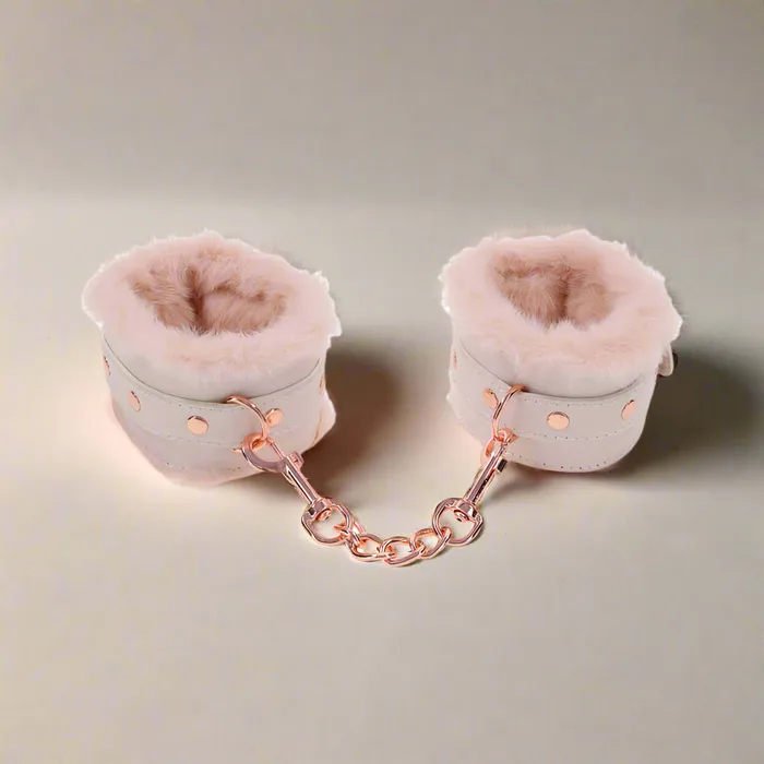 Sportsheets Vibrators Peaches n Cream Fur Handcuffs
