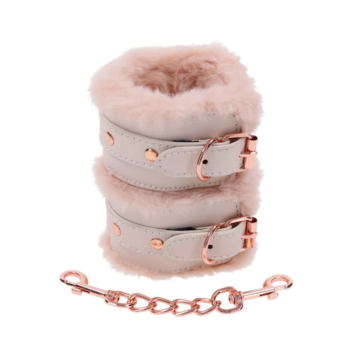 Sportsheets Vibrators Peaches n Cream Fur Handcuffs