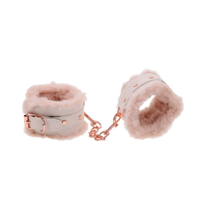Sportsheets Vibrators Peaches n Cream Fur Handcuffs