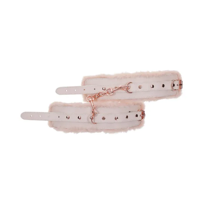 Sportsheets Vibrators Peaches n Cream Fur Handcuffs