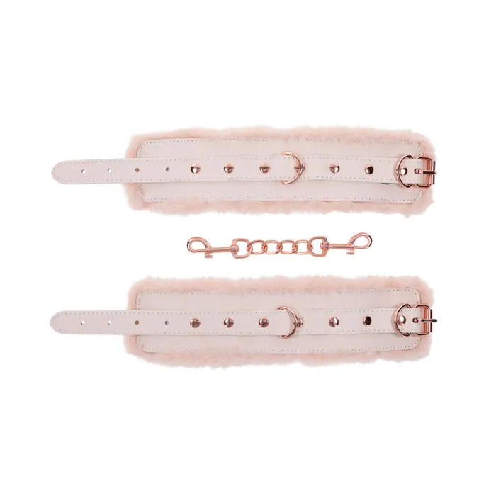 Sportsheets Vibrators Peaches n Cream Fur Handcuffs