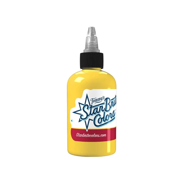StarBrite Colors Tattoo Ink by Tommys Supplies Canary Yellow Pick Your Size StarBrite Tommys Male Sex Toys
