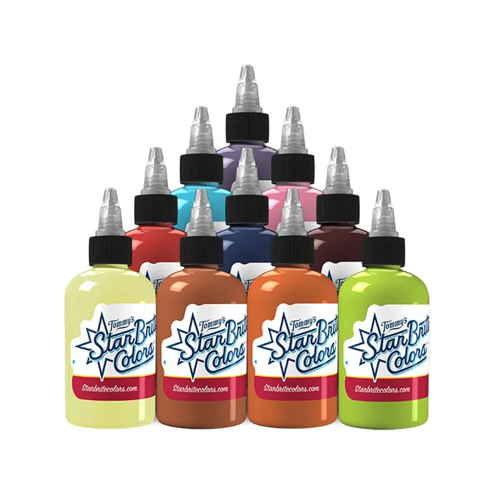 StarBrite Tommys Male Sex Toys Kirt Silver Series Ink Set StarBrite Colors Signature Series by Tommys Supplies 10 1oz Bottles