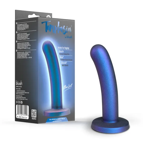 Surrender Intermediate 575 Inch Silicone Beginner Pegging Dildo Blush Anal