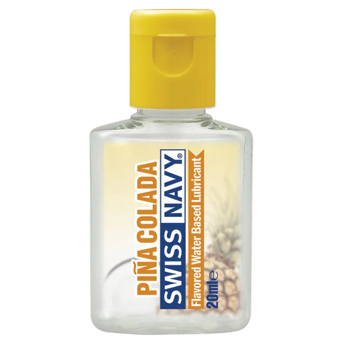 Swiss Navy Water Based Flavored Personal Lubricant PINA COLADA 20ML Bottle Swiss Navy Lubricants Swiss Navy Water Based Flavored Personal Lubricant PINA COLADA 20ML Bottle Swiss Navy Lubricants