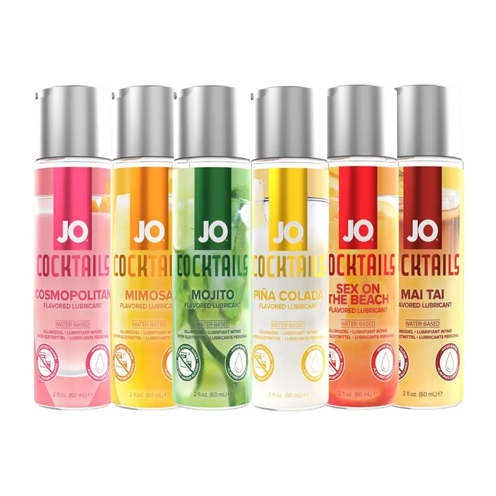 System JO United Consortium Inc Lubricants JO Cocktails WaterBased Flavored Lubricant 2 oz 60 mL 3 Flavors System JO United Consortium Inc Lubricants JO Cocktails WaterBased Flavored Lubricant 2 oz 60 mL 3 Flavors