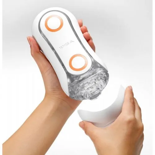 Tenga Male Sex Toys Tenga Flip Orb Discreet Penis Masturbator Orange Crash