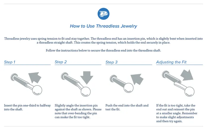 Tilum 14g 916 Simple Dangle Jewel Titanium Threadless Nipple Barbell Tilum Nipple Clitoral Toys