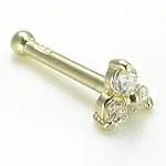Tilum 14kt Yellow Gold Trinity Nose Bone 18g Tilum Vibrators Tilum 14kt Yellow Gold Trinity Nose Bone 18g Tilum Vibrators