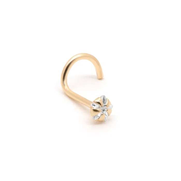 Tilum 20g Yellow Gold Star Jewel Nose Screw Tilum Vibrators