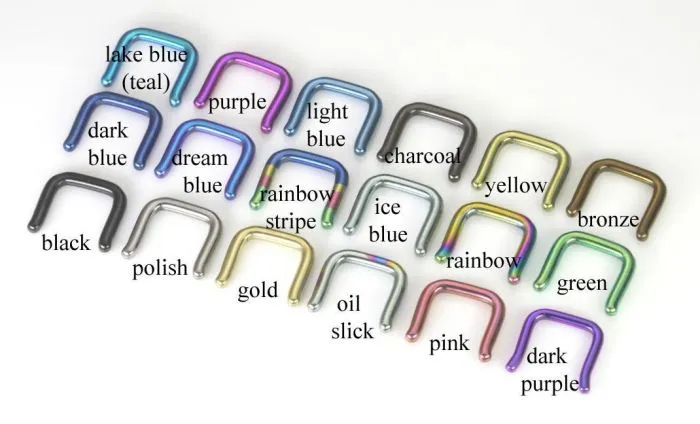 Tilum Anal Tilum 12g PVD Black Titanium Septum Retainer Price Per 1