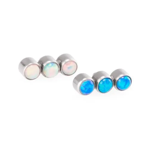 Tilum Dildos Tilum 18g16g Internally Threaded 3mm Opal Stop Light Cluster Top Price Per 1