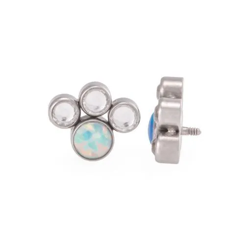 Tilum Male Sex Toys Tilum 18g16g Internally Threaded Opal Paw Print Cluster Top with Jewels Price Per 1 Tilum Male Sex Toys Tilum 18g16g Internally Threaded Opal Paw Print Cluster Top with Jewels Price Per 1