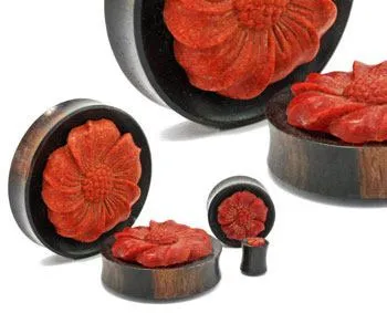 Vibrators Elementals Organics Carved RED CORAL FLOWER Face Organic Jewelry 8mm 50mm Price Per 1 Vibrators Elementals Organics Carved RED CORAL FLOWER Face Organic Jewelry 8mm 50mm Price Per 1