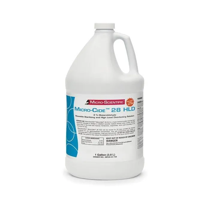 Vibrators MicroCide 28 HLD Sterilizing and Disinfecting Solution One Gallon Bottle MicroCide