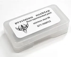 Vibrators Precision Needles 8 BugPin 1000 Loose Tattoo Needles Short Taper