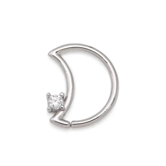 Vibrators Tilum Tilum 16g 14kt White Gold Crescent Moon Bendable Ear Jewelry with Crystal Jewel Left Facing Price Per 1 Vibrators Tilum Tilum 16g 14kt White Gold Crescent Moon Bendable Ear Jewelry with Crystal Jewel Left Facing Price Per 1