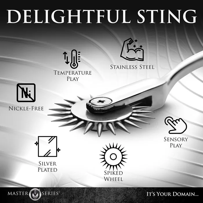 XR Brands Anal Master Series Silver Sensation Wartenberg Wheel