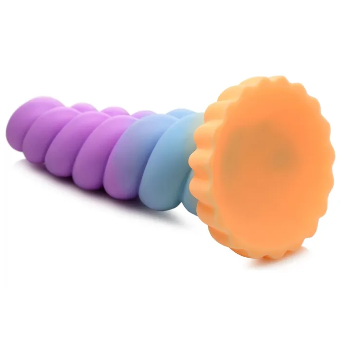 XR Brands Anal Mystique Thick 8 Inch Silicone Unicorn Dildo