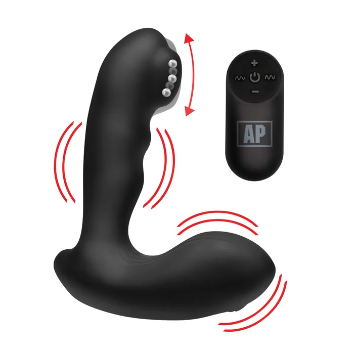 XR Brands Male Sex Toys Alpha Pro PMILKER Silicone Prostate Stimulator with Milking Bead