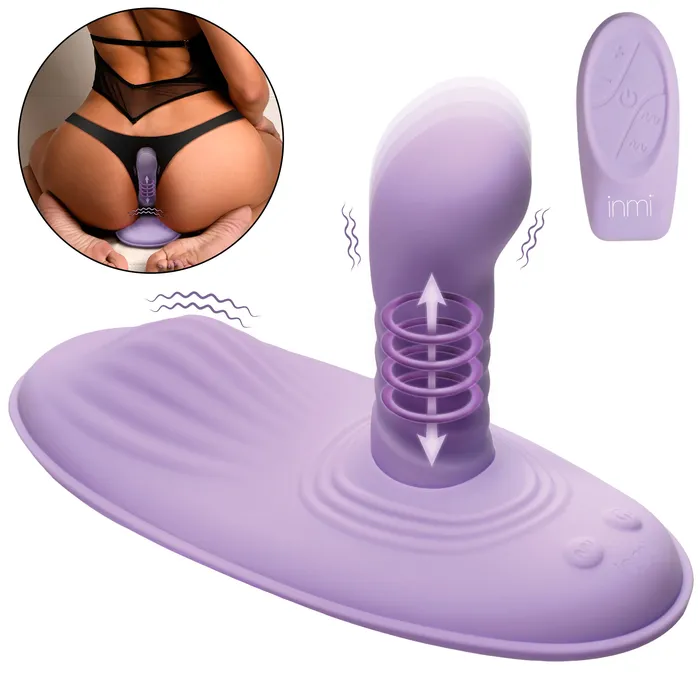 XR Brands Thrust N Grind Thrusting Vibrating Silicone Grinder with Remote Female Sex Toys XR Brands Thrust N Grind Thrusting Vibrating Silicone Grinder with Remote Female Sex Toys