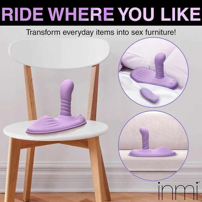 XR Brands Thrust N Grind Thrusting Vibrating Silicone Grinder with Remote Female Sex Toys