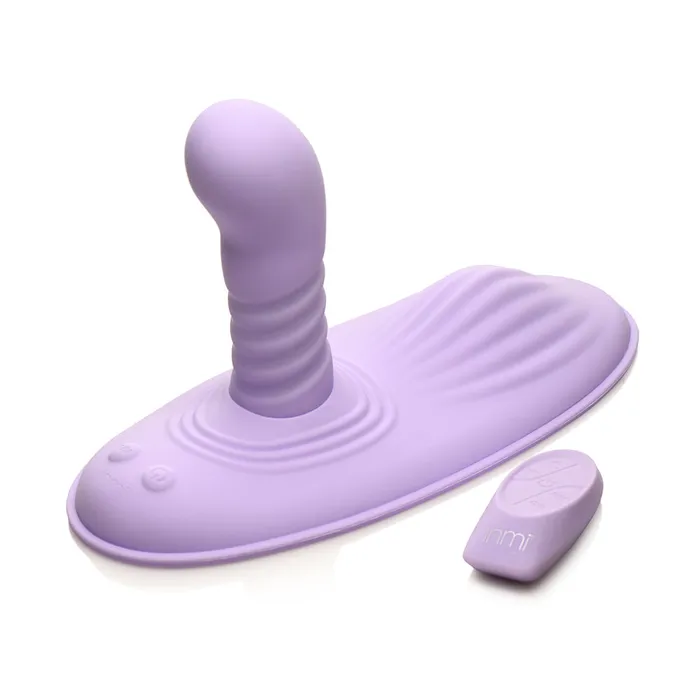 XR Brands Thrust N Grind Thrusting Vibrating Silicone Grinder with Remote Female Sex Toys