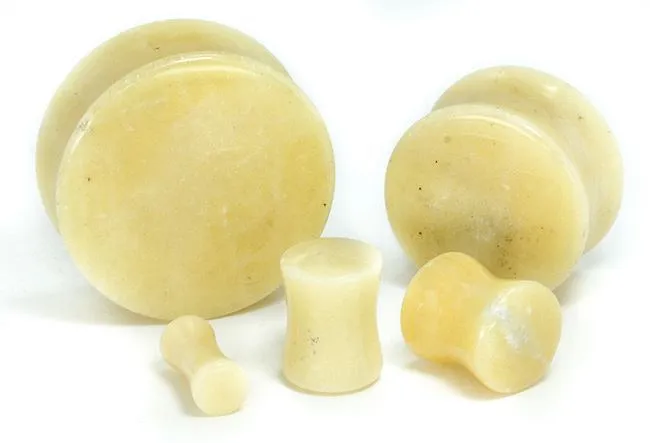 YELLOW BURMESE STONE Double Flare Plugs 10g 1 Price Per 1 Painful Pleasures Dildos YELLOW BURMESE STONE Double Flare Plugs 10g 1 Price Per 1 Painful Pleasures Dildos